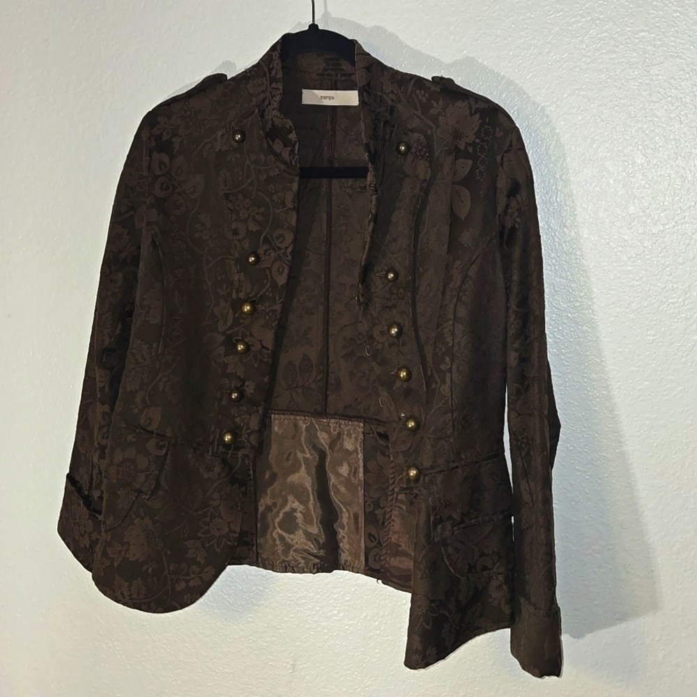 Tramps brown blazer size 40 100% algodon/cotton